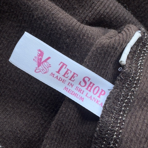 Victoria Secret Tee Shop Cotton Brown Women's Top, size M - Picture 4 of 5